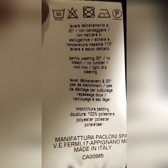 MSGM Floral Print Bomber Jacket, Women's Size 42 - Picture 8 of 8